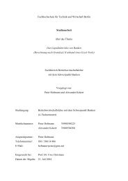 Studienarbeit - BIfBU Berliner Institut für Bankunternehmensführung
