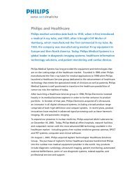 Philips and Healthcare Background