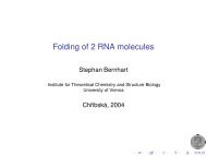 RNAcofold, folding of 2 RNA Molecules, Chribska 04 - TBI