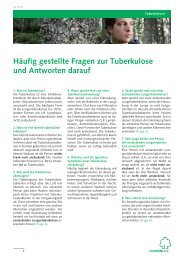 HÃ¤ufig gestellte Fragen zur Tuberkulose und Antworten darauf