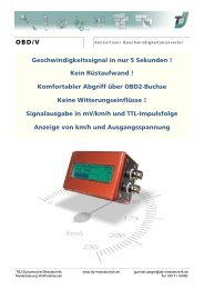 OBD/V Geschwindigkeitssignal in nur 5 Sekunden - TBJ ...