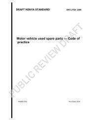 Motor vehicle used spare parts â Code of practice