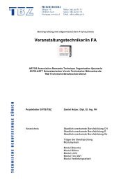 Veranstaltungstechniker/in FA - Technische Berufsschule ZÃ¼rich