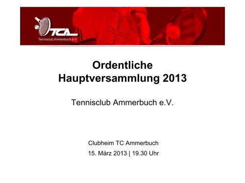 TOP 4 - Tennisclub Ammerbuch e.V.