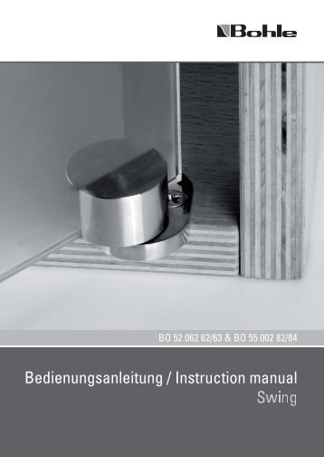 Bedienungsanleitung / Instruction manual - Bohle AG