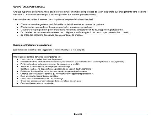 CompÃ©tences et normes d'agrÃ©ment et de pratique pour les ...