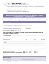 Application for Reinstatement General/Specialty Certificate of ...