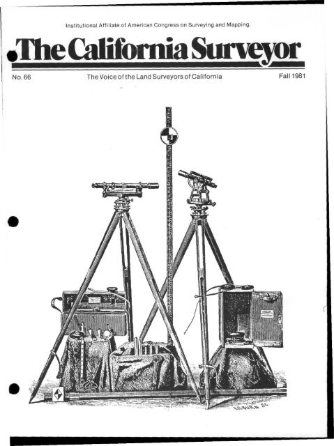 Institutional Affiliate of American Congress on Surveying - CLSA