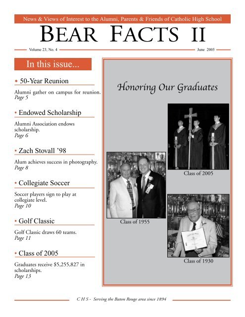 BEAR FACTS II - Catholic High School