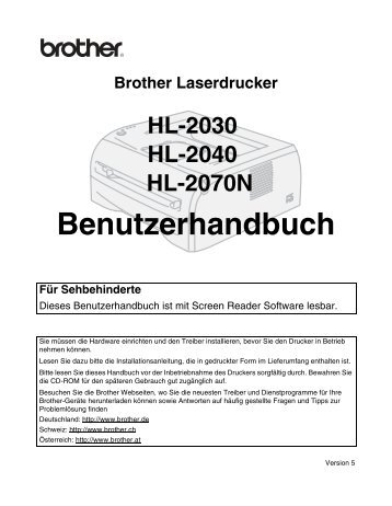 Benutzerhandbuch - Brother Solutions Center