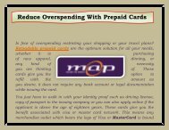 Reduce Overspending With Prepaid Cards