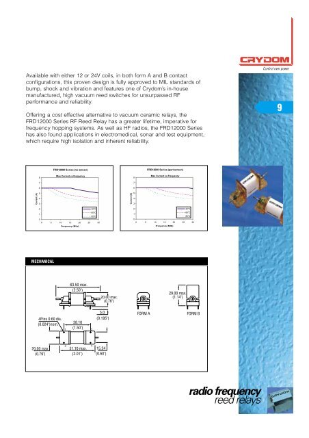 radio frequency reed relays