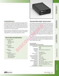 Standard Fiber-Optic Spectrometer - CVI Melles Griot