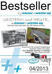 Bestseller 04/2013 - kiener + wittlin ag