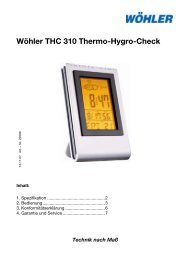 WÃ¶hler THC 310 Thermo-Hygro-Check - Wohler USA