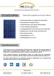 Datenblatt - Aees Solar
