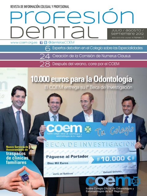ProfesiÃ³n Dental julio-agosto-septiembre 2012 - COEM