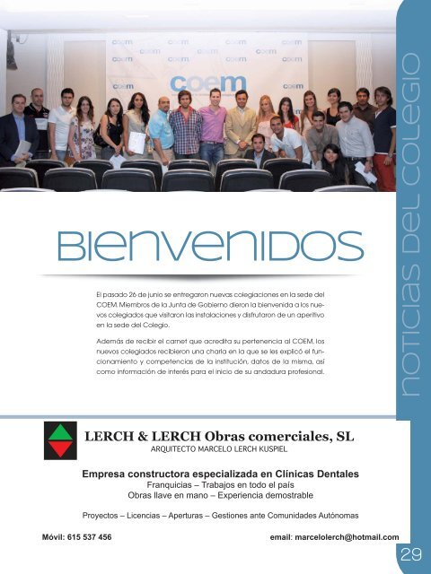 ProfesiÃ³n Dental julio-agosto-septiembre 2012 - COEM