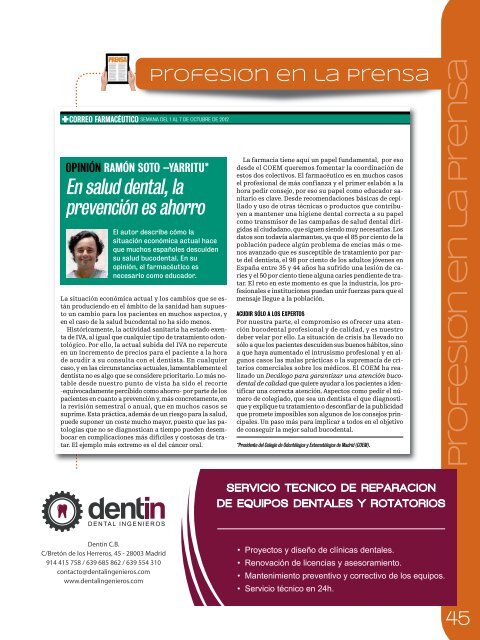 ProfesiÃ³n Dental - COEM