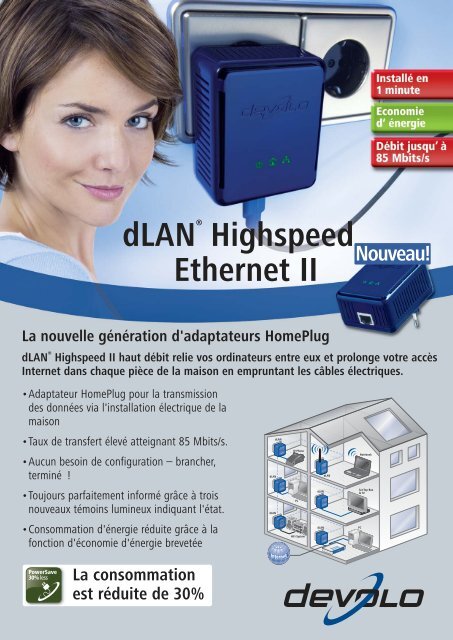 dLAN® Highspeed Ethernet II - wlanshop.fr