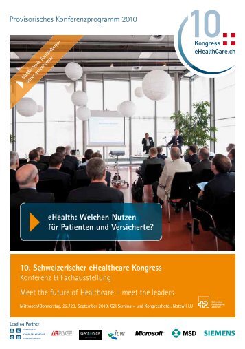 eHealth: Welchen Nutzen fÃ¼r Patienten und Versicherte ... - Cosanum