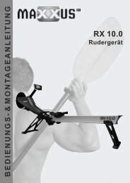 RX 10.0 Montage- und Bedienungsanleitung - MAXXUS - Fitness for ...