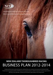 NZTR Business Plan 2011 - New Zealand Thoroughbred Racing