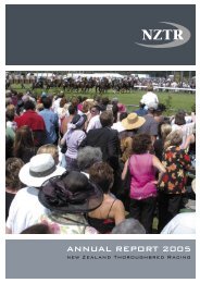 ANNUAL REPORT 2005 - New Zealand Thoroughbred Racing