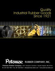 Sheet Rubber, Packing, Gaskets & Gasket Material - Potomac ...