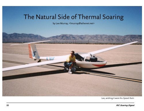 December 2005 — Vol. 22, No. 12 - RC Soaring - RCSoaring.com