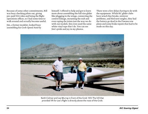 December 2005 — Vol. 22, No. 12 - RC Soaring - RCSoaring.com