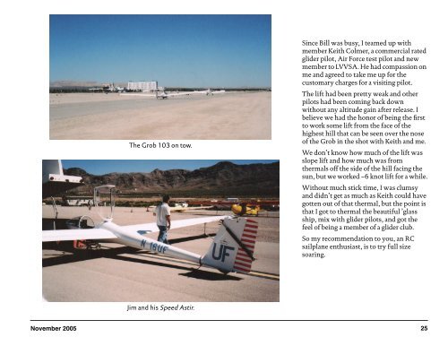 December 2005 — Vol. 22, No. 12 - RC Soaring - RCSoaring.com