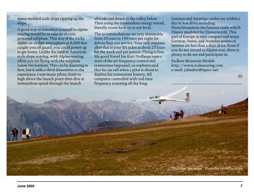 June 2005 — Vol. 22, No. 6 - Rcsoaring.com