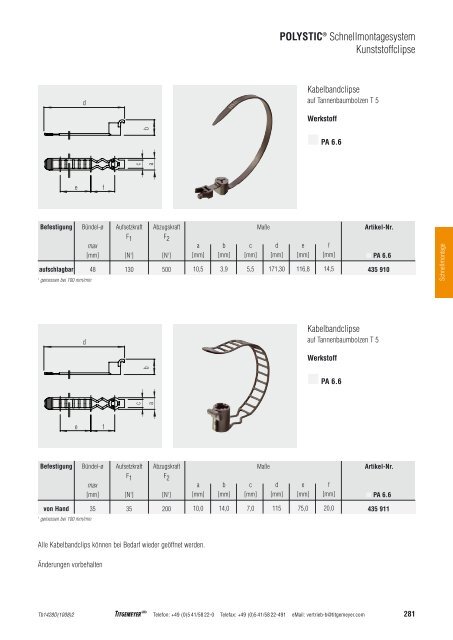 POLYSTIC® Schnellmontagesystem