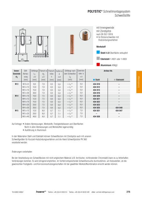 POLYSTIC® Schnellmontagesystem