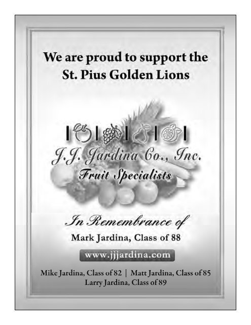 goldenlions - St. Pius X Catholic High School