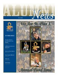 We Are St. Pius X Annual Fund Issue - St. Pius X Catholic High School