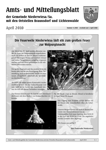 Amtsblatt April 2010