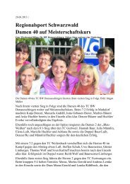 Damen 40 auf Meisterschaftskurs - TC BW Donaueschingen