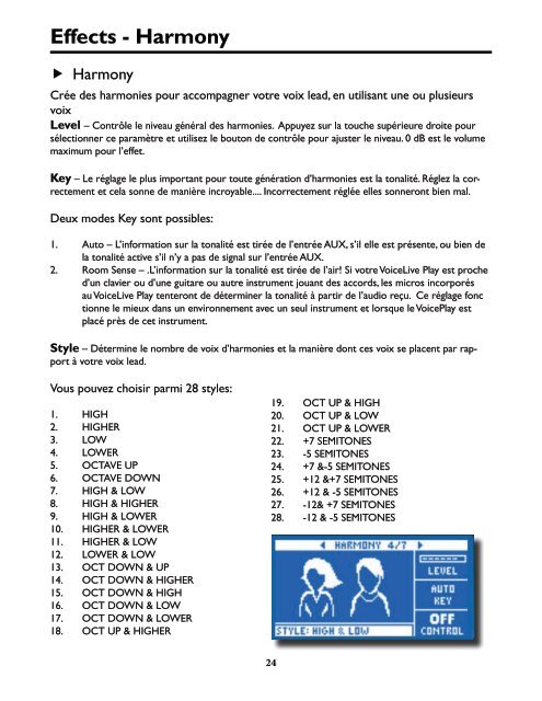 Manuel d'utilisation - TC-Helicon