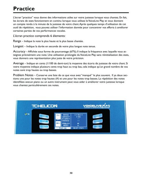 Manuel d'utilisation - TC-Helicon