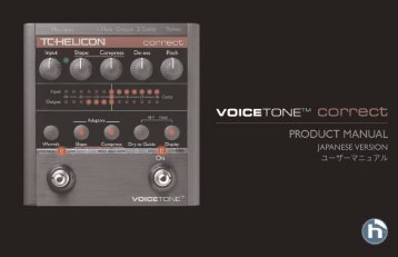 VoiceTone Correct Manual - TC-Helicon