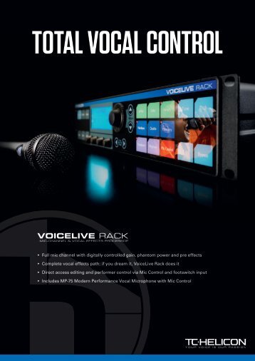 VoiceLive Rack Brochure - TC-Helicon