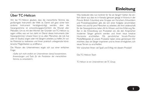 Deutsche Version - TC-Helicon