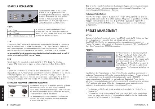 VOICEMODELER - TC Electronic