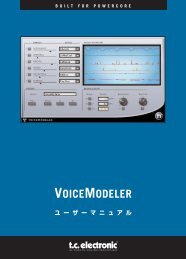 VoiceModeler Manual - TC Electronic