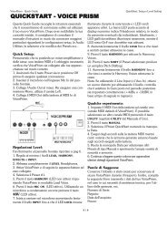 QUICKSTART - VOICE PRISM - TC-Helicon