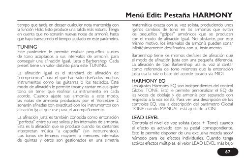 MANUAL DE INSTRUCCIONES - TC-Helicon