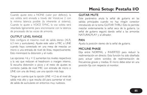 MANUAL DE INSTRUCCIONES - TC-Helicon