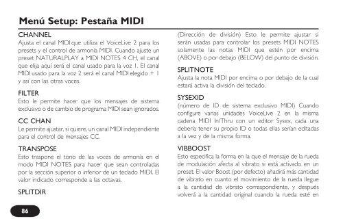 MANUAL DE INSTRUCCIONES - TC-Helicon